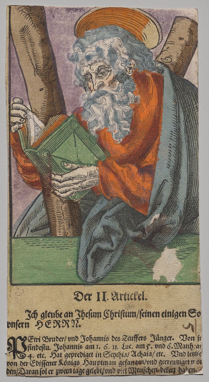 Andreas fra Kristus, apostlene og den hellige Paulus av Lucas Cranach the Elder, After