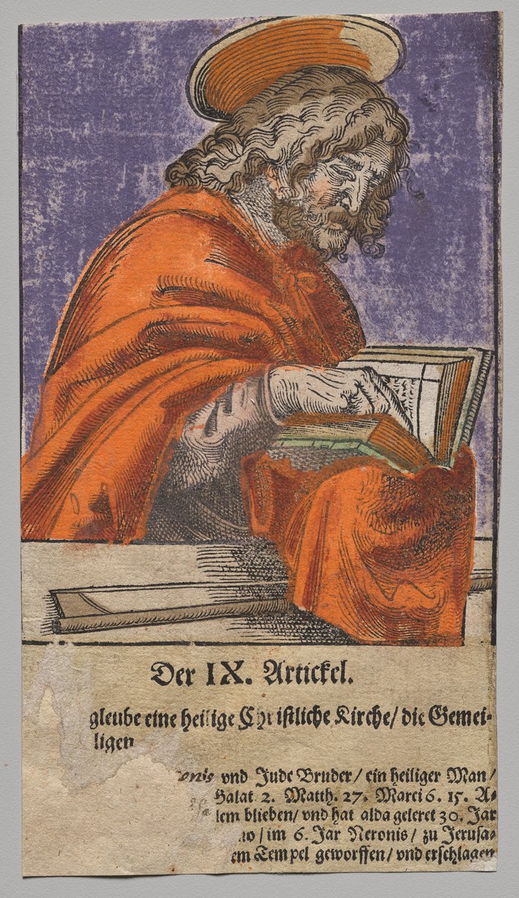 Jakob den mindre fra Kristus, apostlene og den hellige Paulus av Lucas Cranach the Elder, After