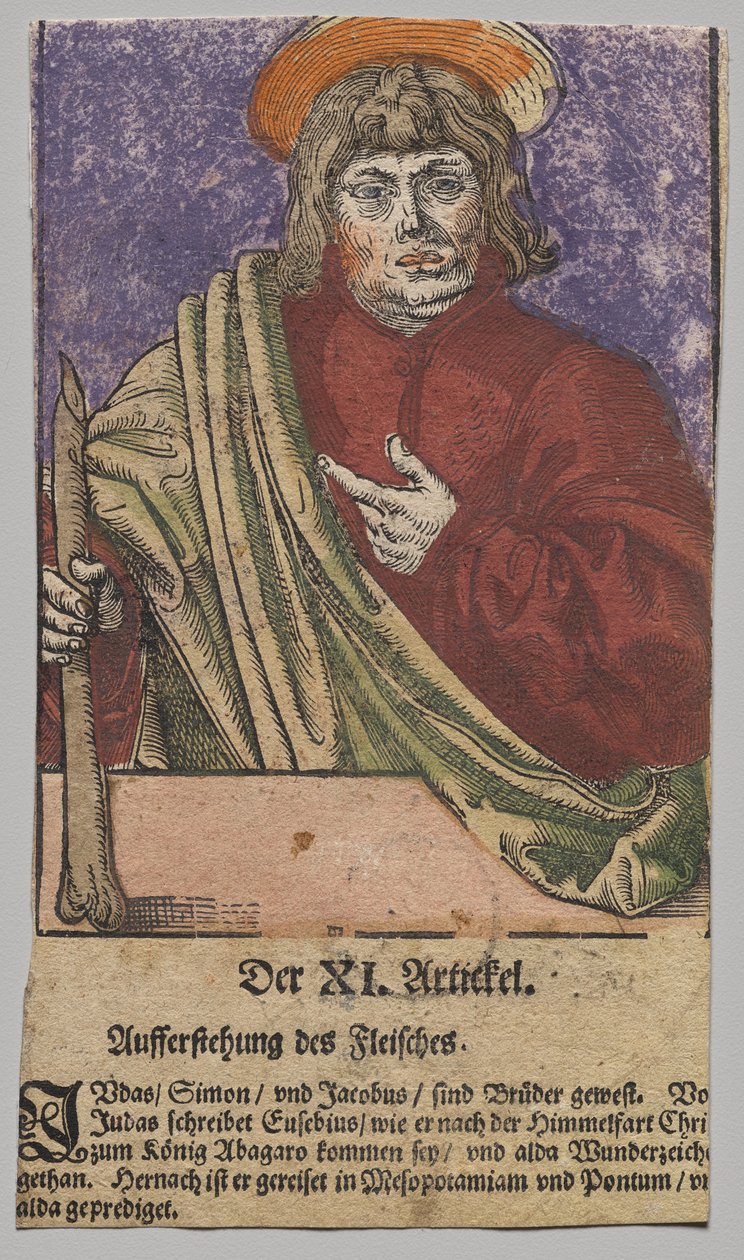 Judas fra Kristus, apostlene og den hellige Paulus av Lucas Cranach the Elder, After