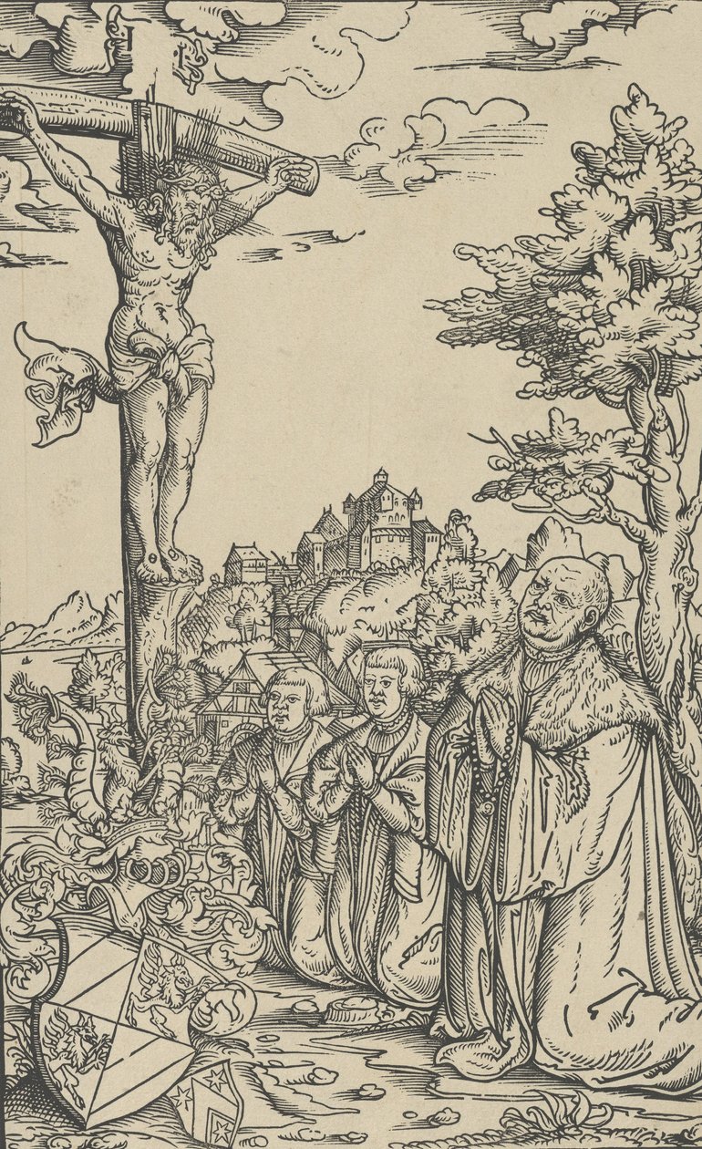 Bokplate av Christoph Scheurl, 1500-tallet av Lucas Cranach the Younger  