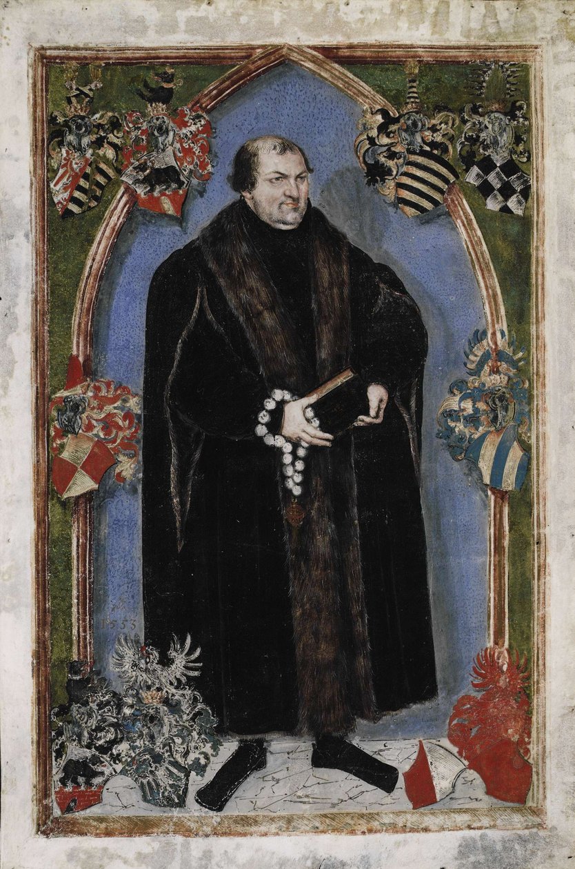 Portrett av George III, prins av Anhalt-Dessau 1507-1553, 1553 av Lucas Cranach the Younger