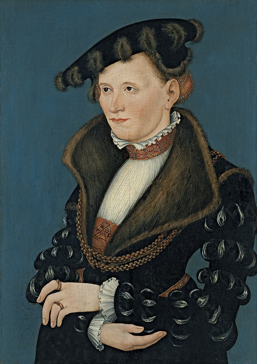 Portrett av en kvinne, 1539 av Lucas Cranach the Younger