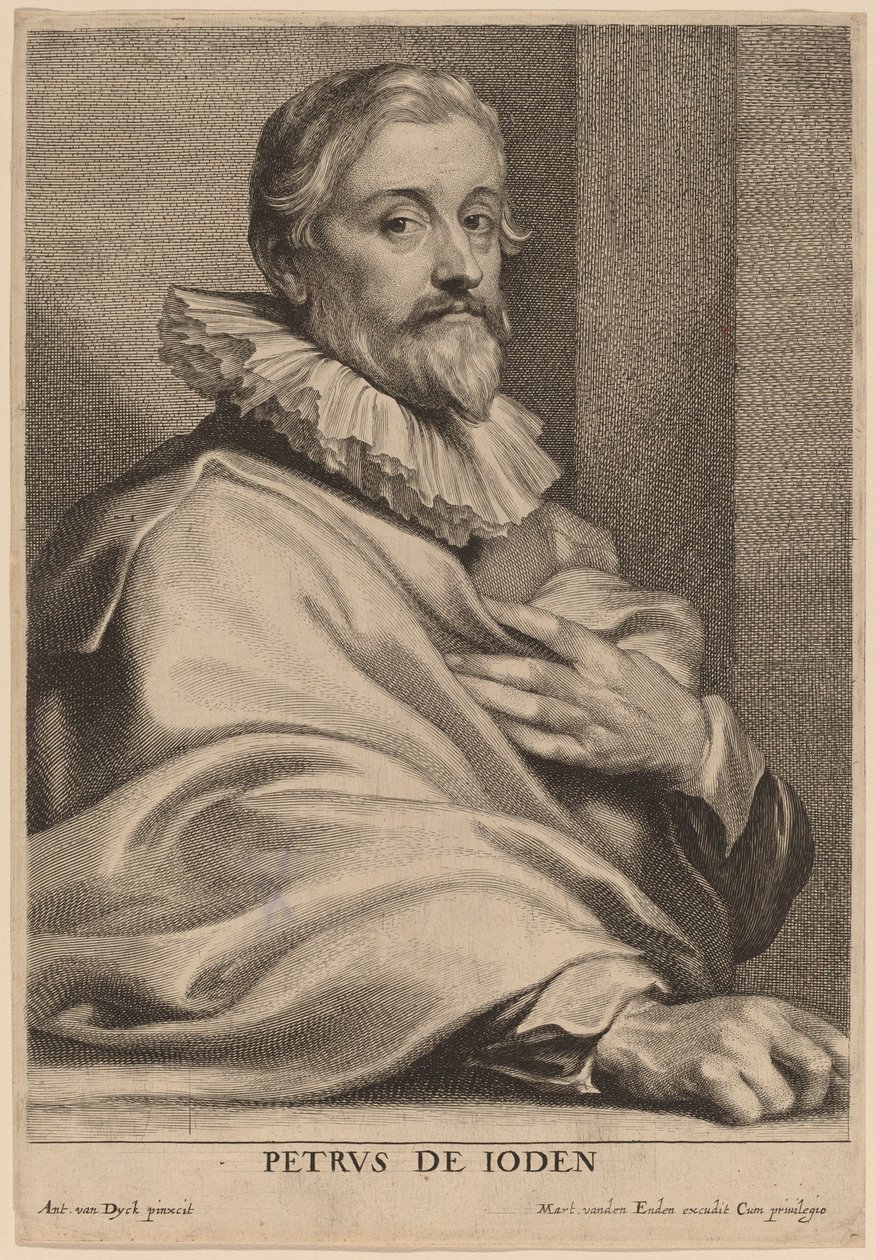 Pieter de Jode den eldre av Lucas Emil Vorsterman after Sir Anthony van Dyck