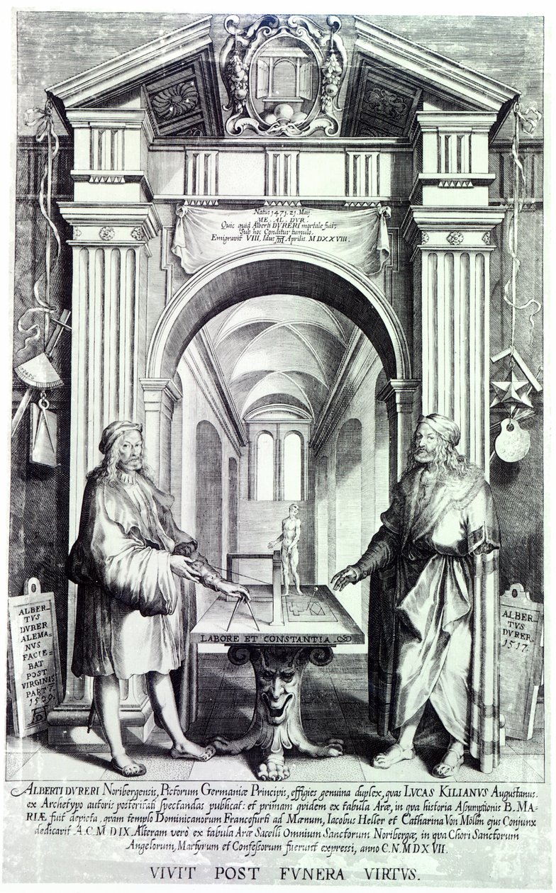 Hyllest til Durer, ca. 1628 av Lucas Kilian