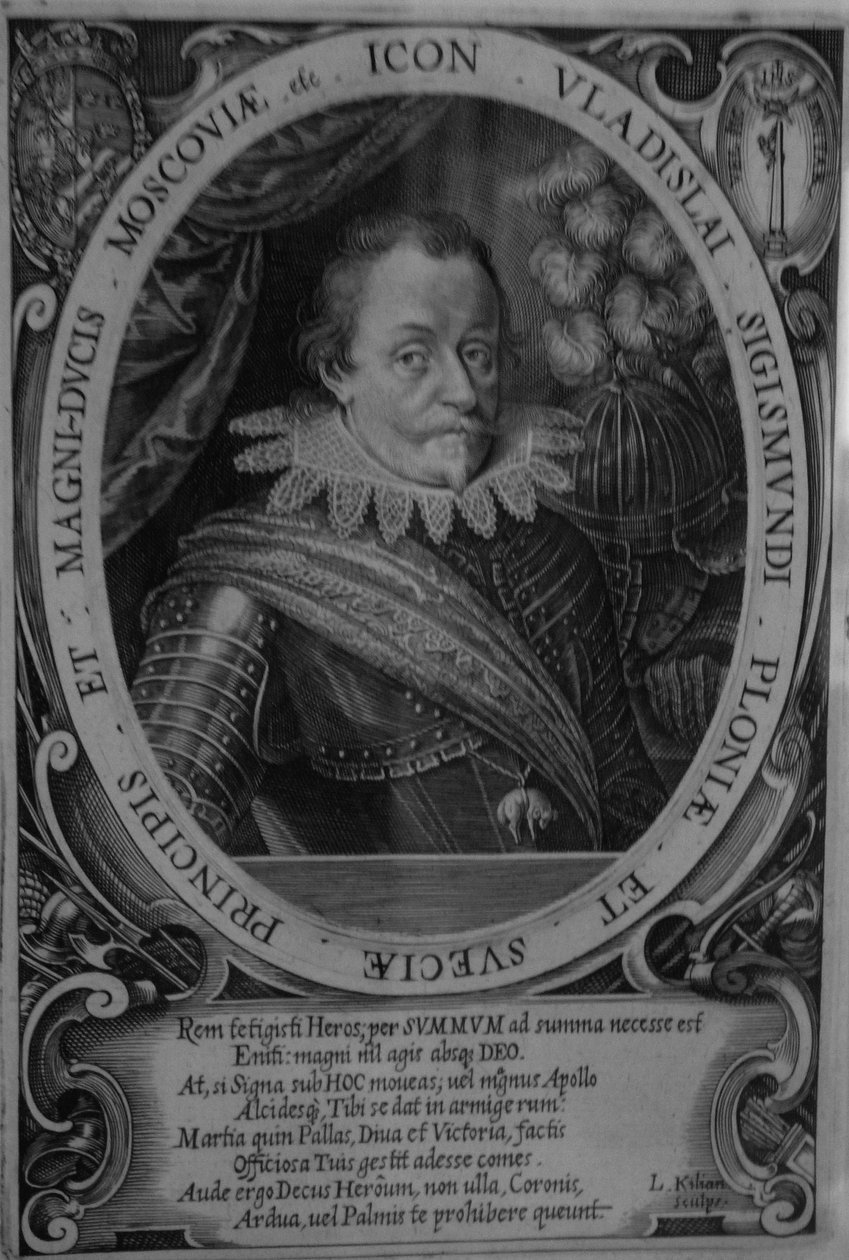 Kong Wladyslaw IV Vasa av Polen 1595-1648, tsar av Russland, før 1632 av Lucas Kilian