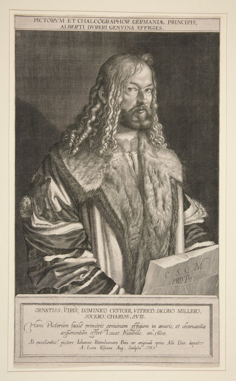 Portrett av Albrecht Durer av Lucas Kilian
