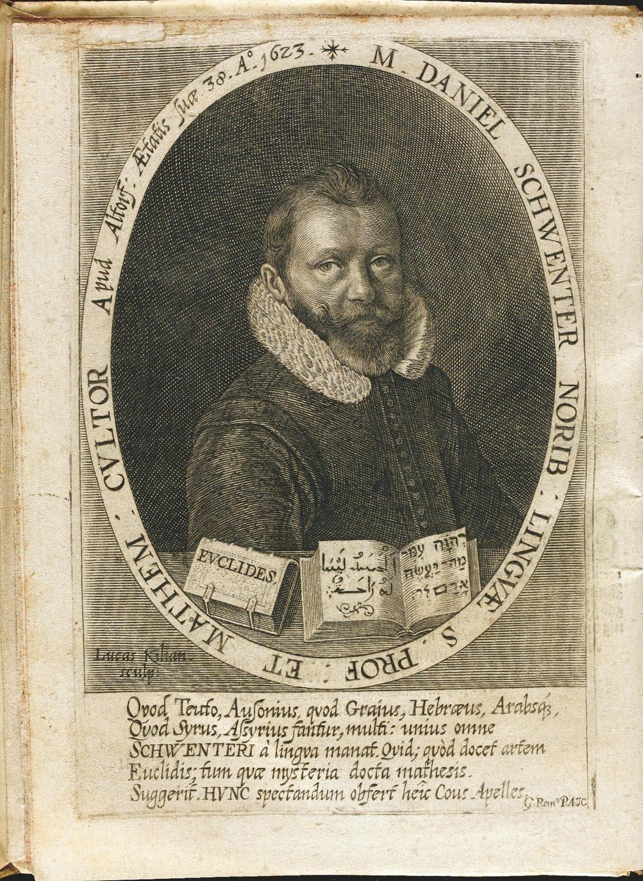Portrett av Daniel Schwenter 1585-1636 av Lucas Kilian