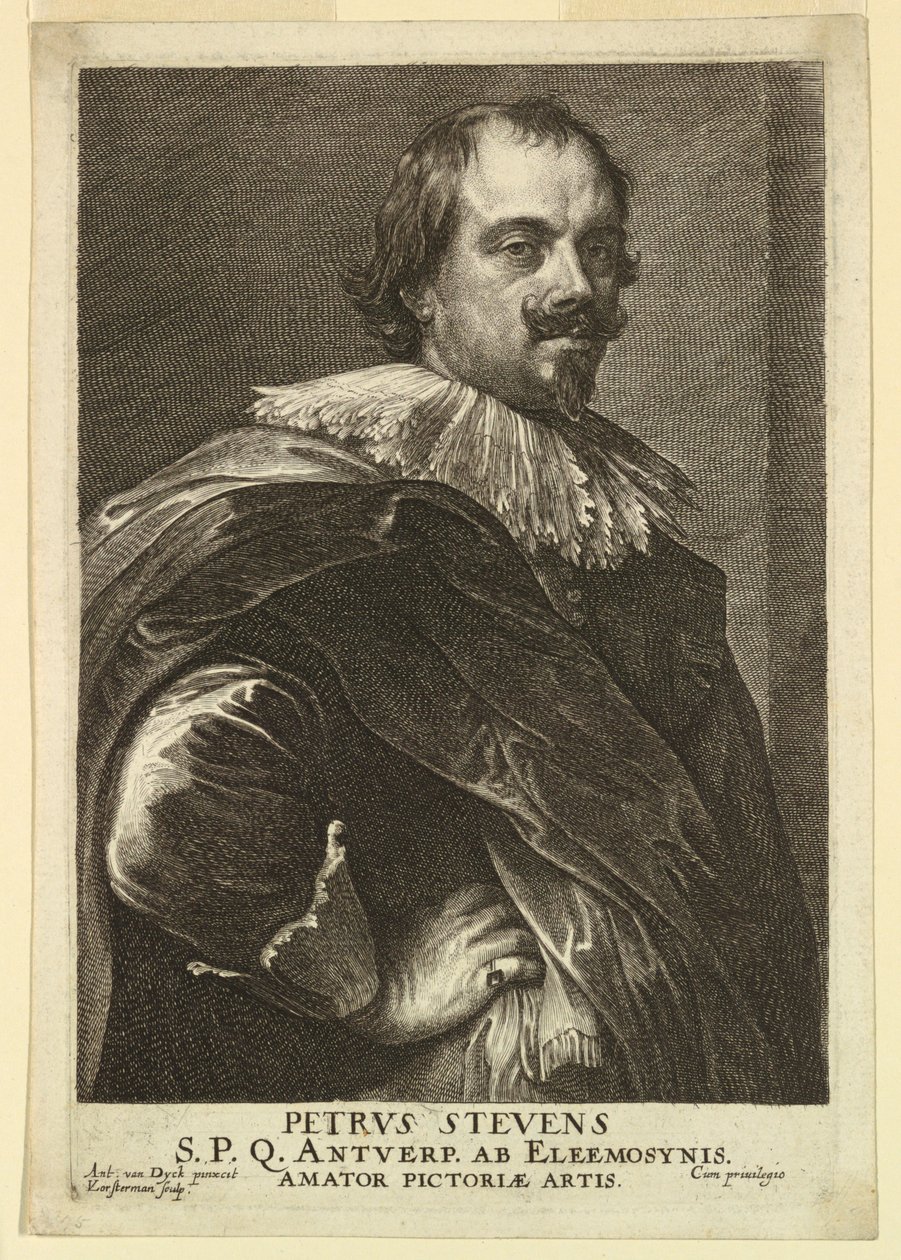 Portrett av Peter Stevens, fra Icons of Princes of Men av Lucas Vorsterman