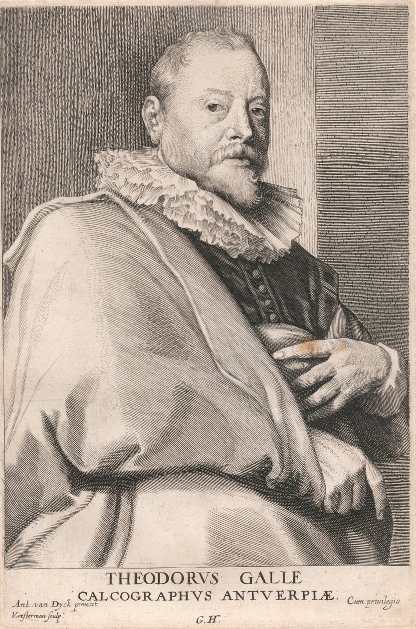 Theodore Galle, gravør i Antwerpen av Lucas Vorsterman