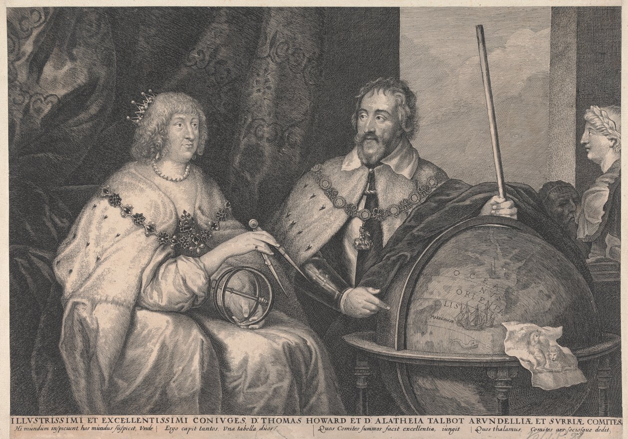 Thomas Howard, 21st Earl of Arundel og Alethea Howard (née Talbot), 13th Baroness Furnival, grevinne av Arundel av Lucas Vorsterman