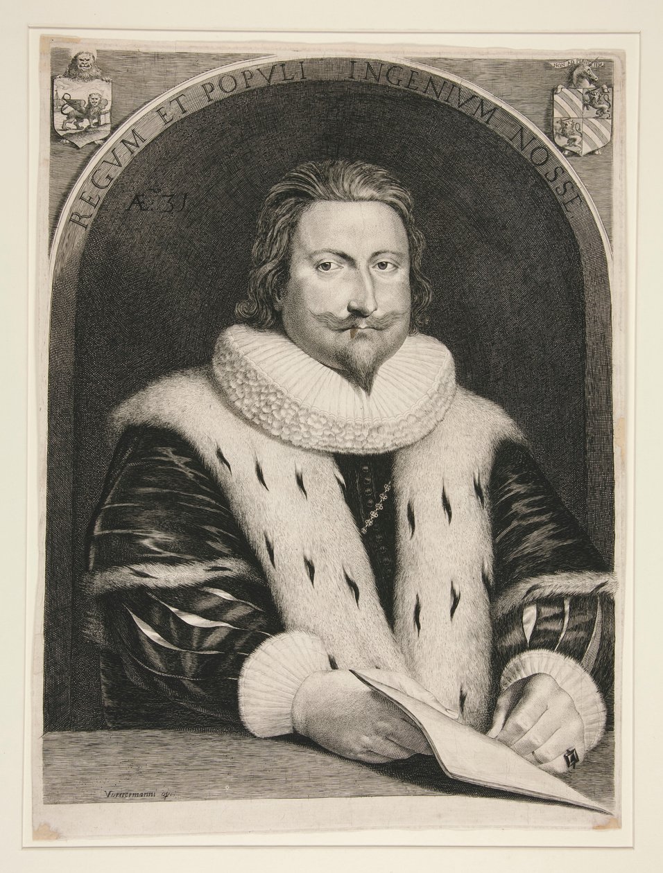 Alvise Contarini/Aloysius Contareno i en alder av 31 år av Lucas Vorsterman the Elder