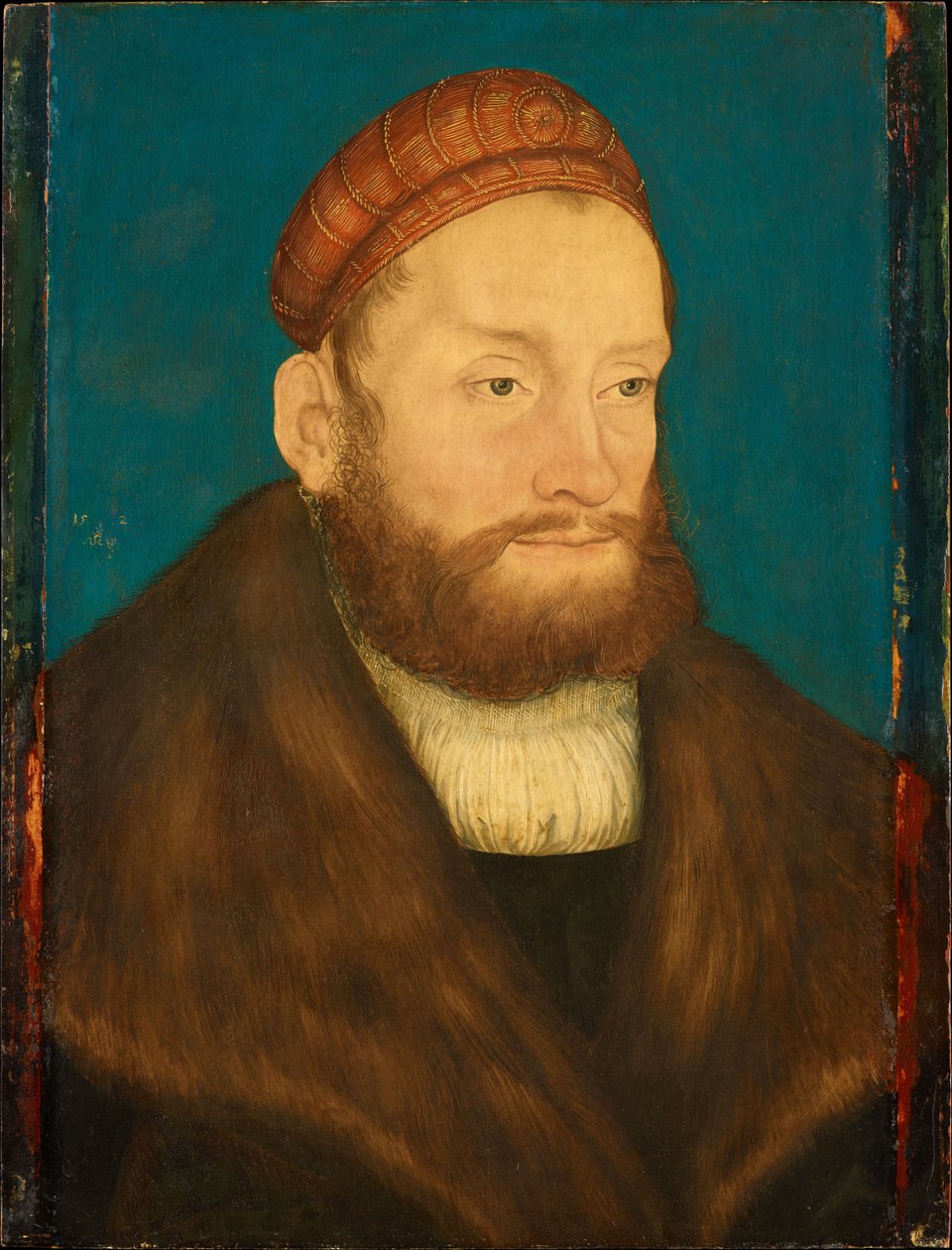 Casimir de Brandebourg Culmbach (1481-1527) - Markgreve Casimir av Brandenburg-Bayreuth, av Cranach, Lucas, den eldste (1472-1553). Olje på tre, etter 1524. Dimensjon : 37,3x28,5 cm. Kunsthistorisk museum, Vienne av Lucas the Elder Cranach