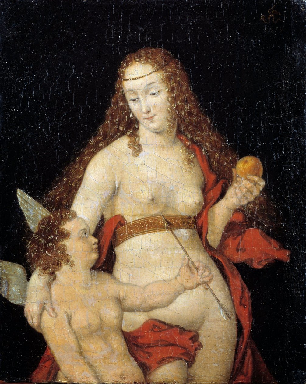 Kom og elsk. Maleri av Lucas Cranach (1472-1553) Ec. Alle. av Lucas the Elder Cranach