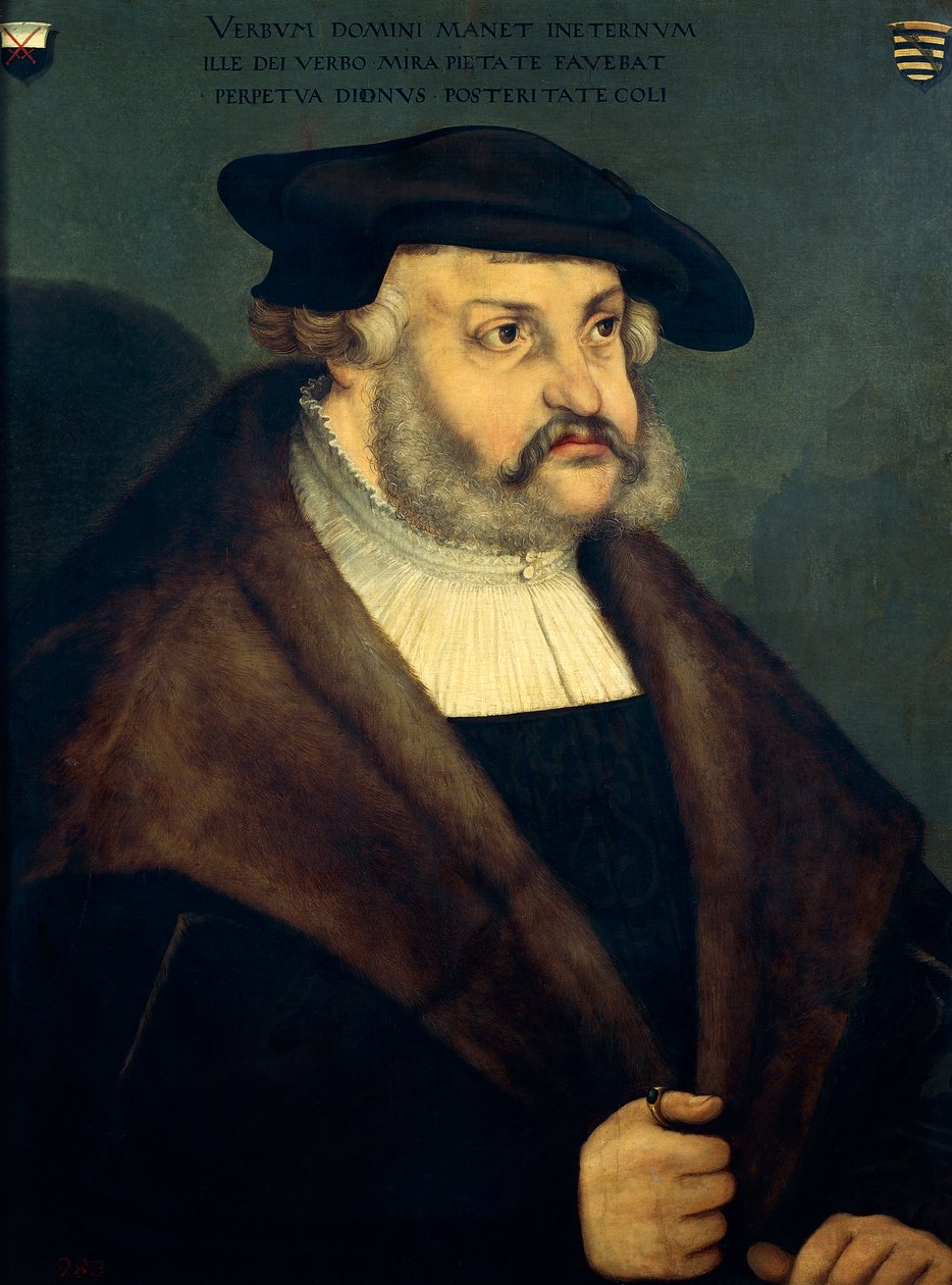 Frederick III av Sachsen, kjent som Wise (Torgau av Lucas the Elder Cranach