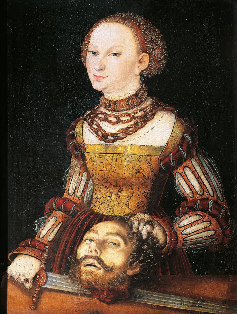 Judith med sjef for Holofernes av Lucas the Elder Cranach
