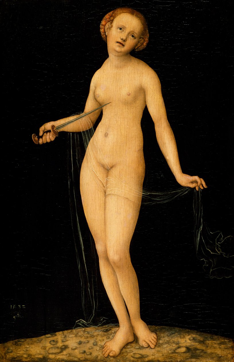 Lucretia, av Lucas Cranach den eldste (1472-1553) av Lucas the Elder Cranach