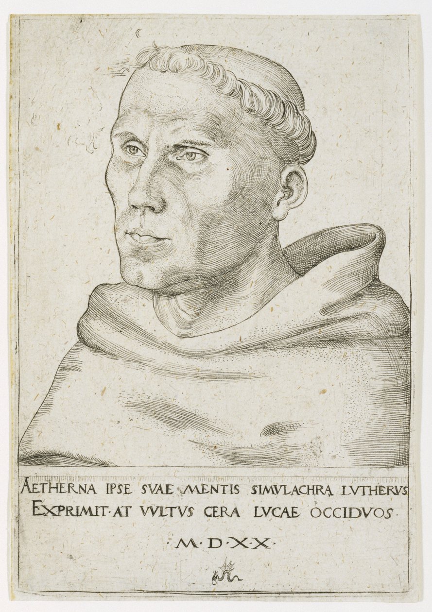 Martin Luther, Byste i trekvartsvisning av Lucas the Elder Cranach