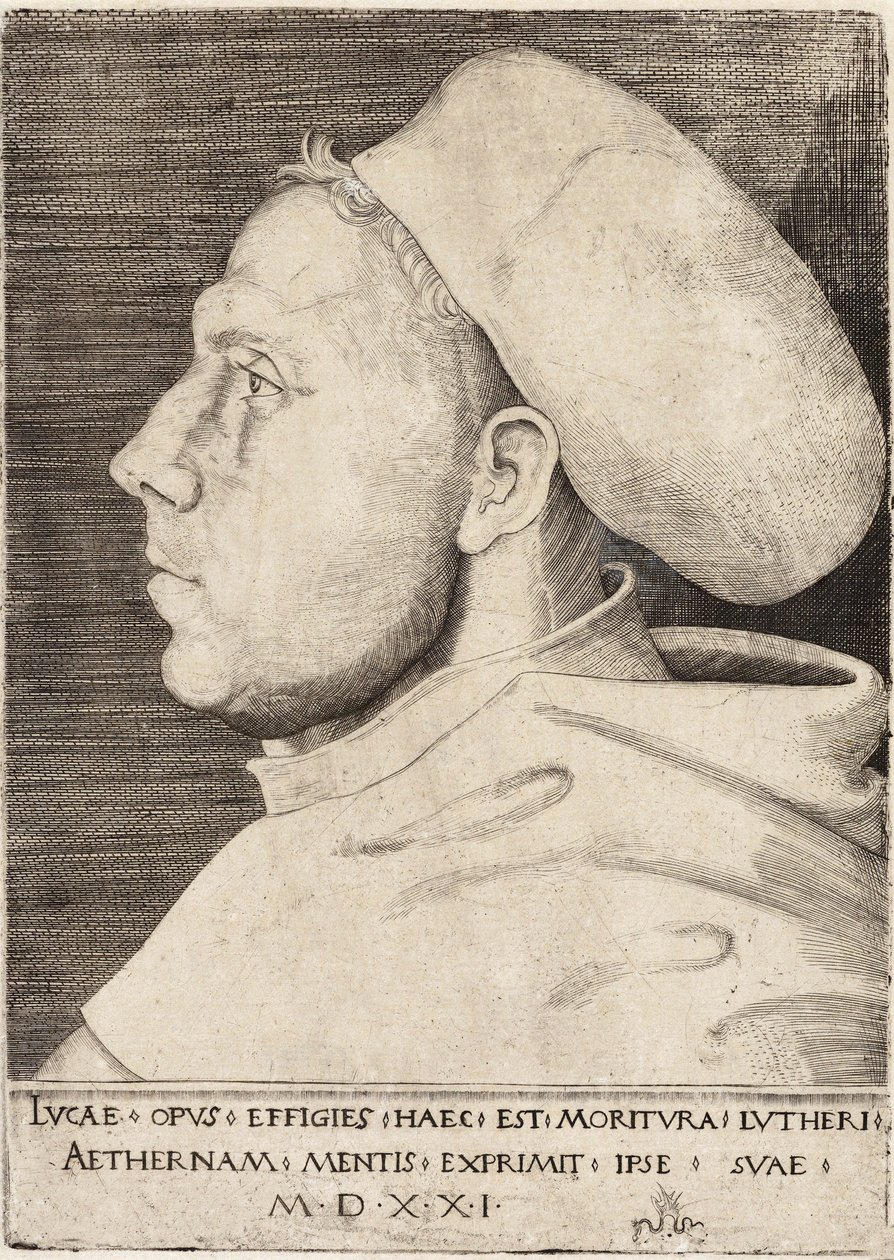 Martin Luther som en augustinerbroder av Lucas Cranach den eldste 1521 av Lucas the Elder Cranach