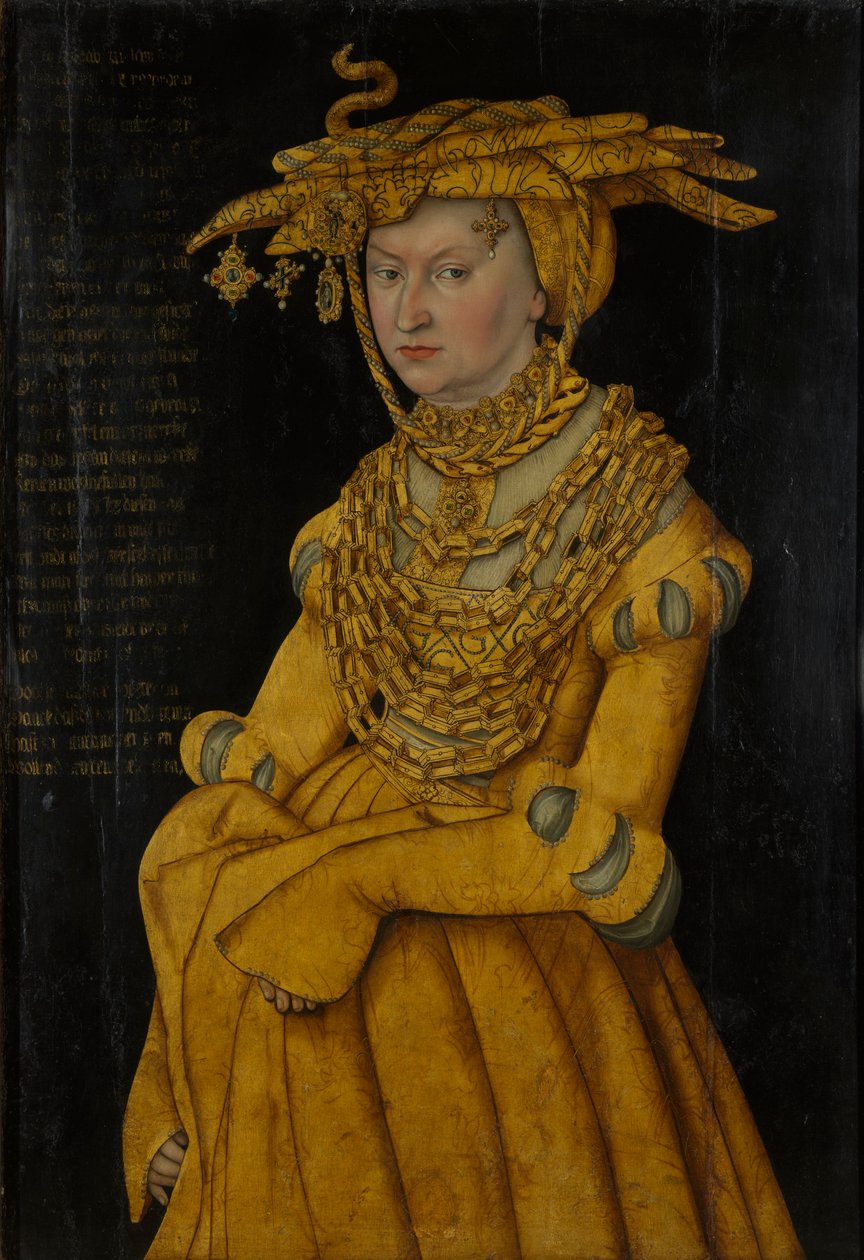Portrett av Katarina av Mecklenburg, hertuginnekonsort av Sachsen (1487-1561) av Lucas the Elder Cranach