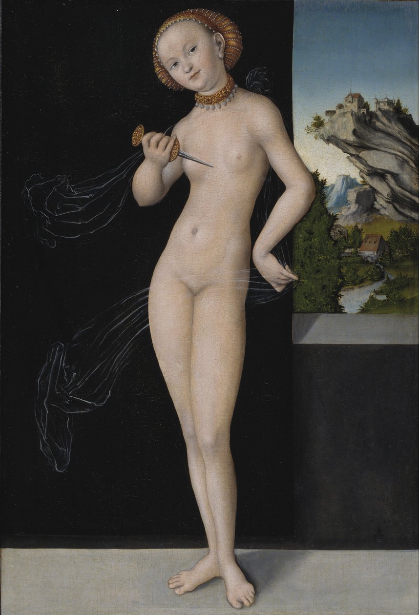 Portrett av Lucretia av Lucas the Elder Cranach