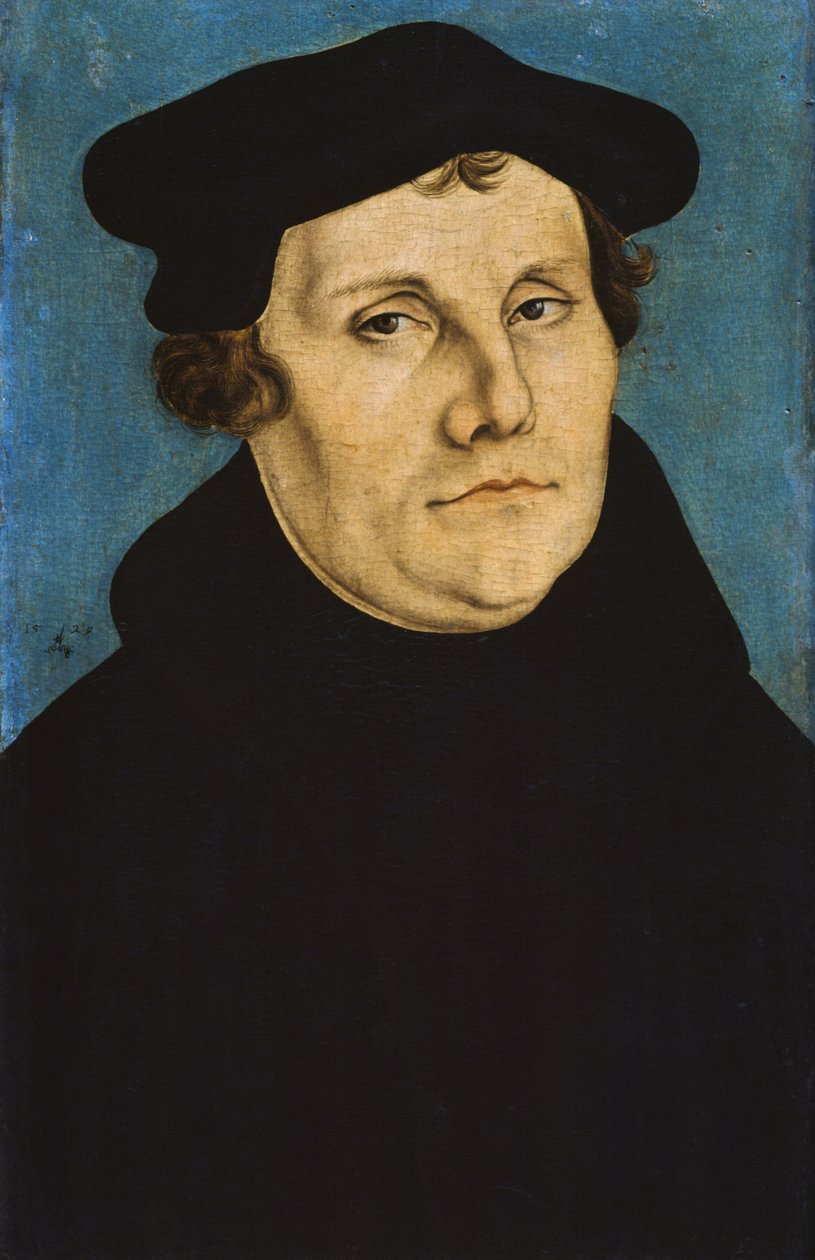 Portrett av Martin Luther (1483-1546), tysk teolog av Lucas the Elder Cranach