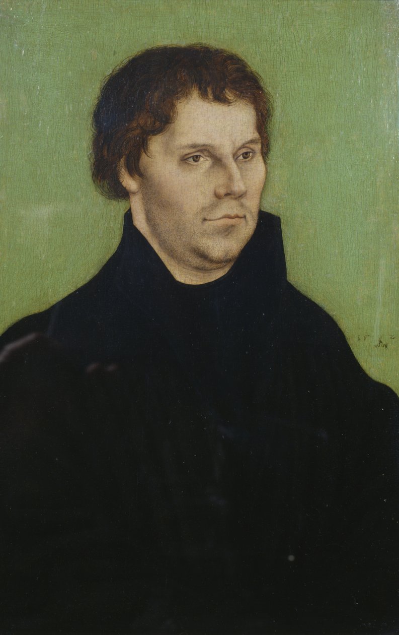 Portrett av Martin Luther av Lucas the Elder Cranach