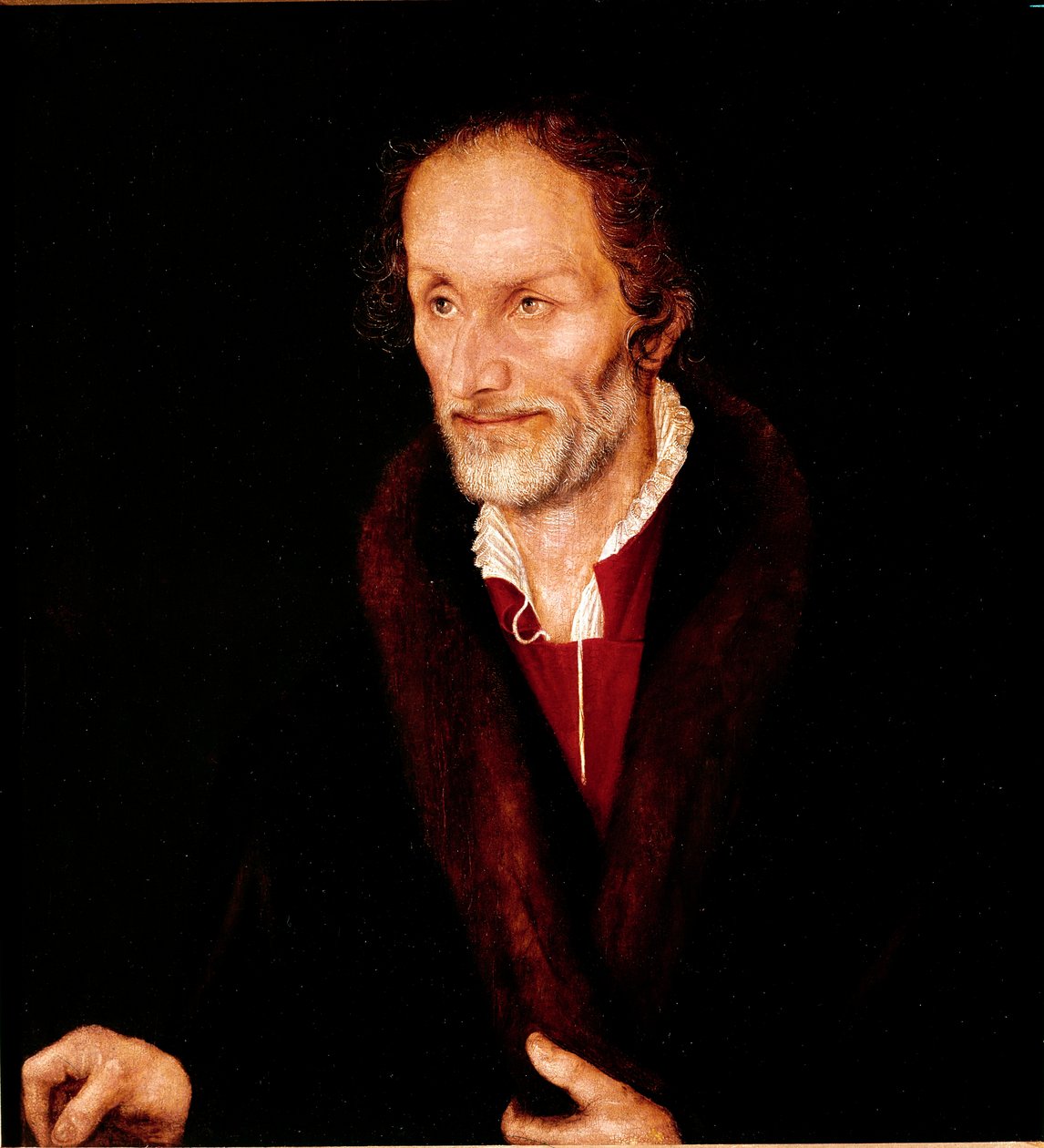Portrett av Philippe Melanchton (Philipp Schwartzerd av Lucas the Elder Cranach