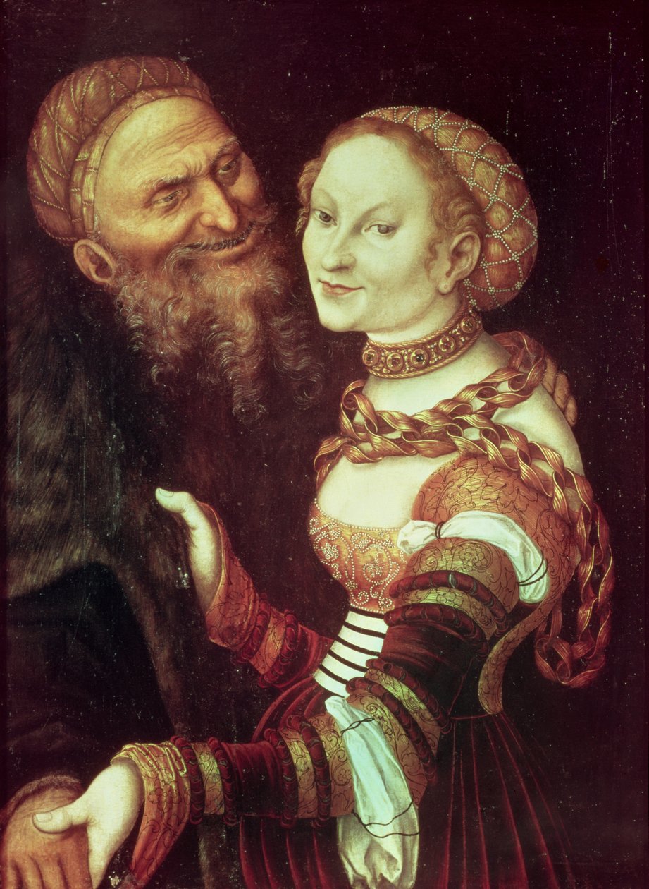 Den kjærlighetssyke gamle mannen av Lucas the Elder Cranach