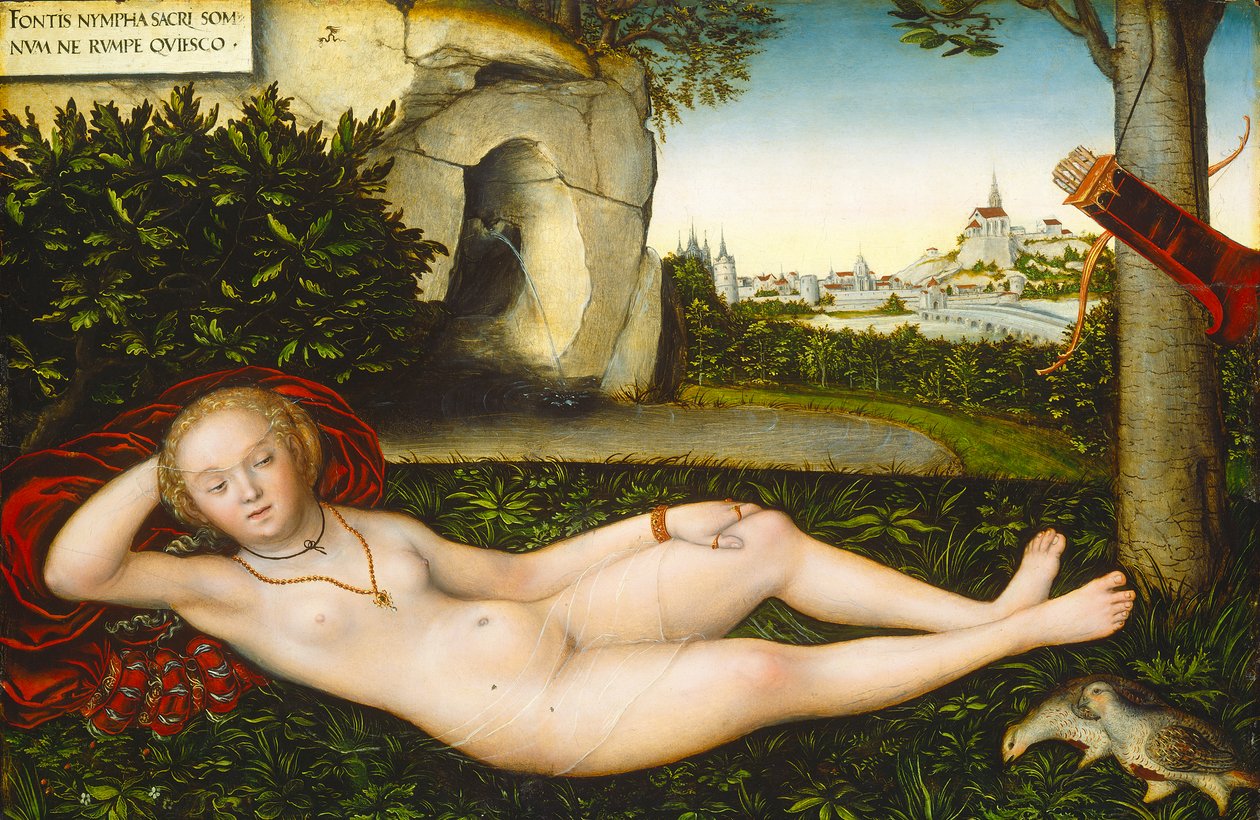 Vårens nymfe, etter 1537 (olje på panel) av Lucas the Elder Cranach