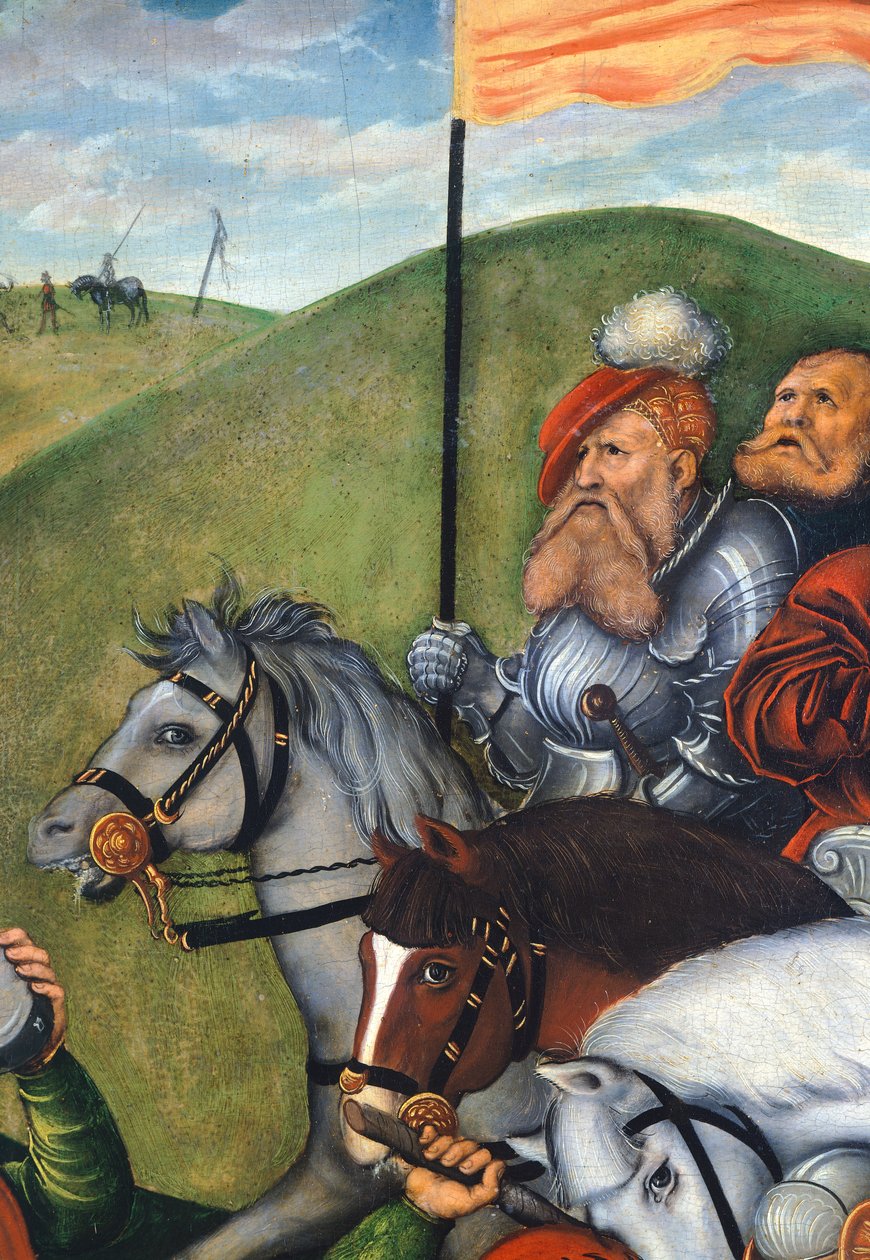 Veien til Golgata av Lucas Cranach Elder (1472-1553), Detalj av Lucas the Elder Cranach