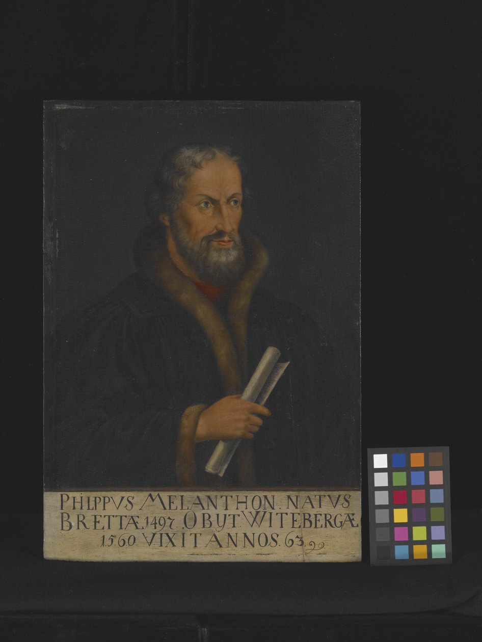 Portrett av Philipp Melanchthon (olje på tre) av Lucas the Younger Cranach