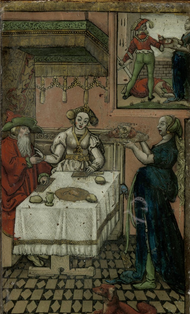 Salome med hodet til døperen Johannes av Lucas van Leyden (manner of)