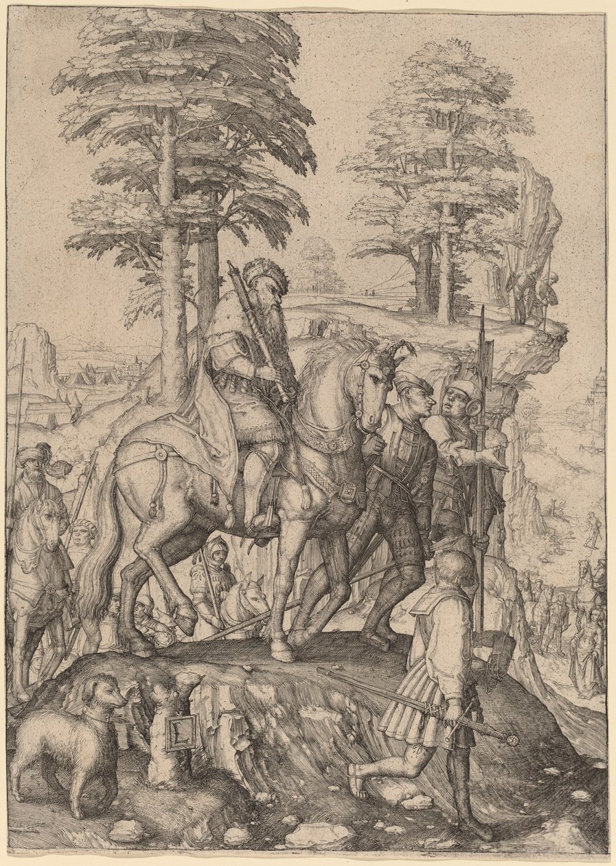 Abigail og David av Lucas van Leyden