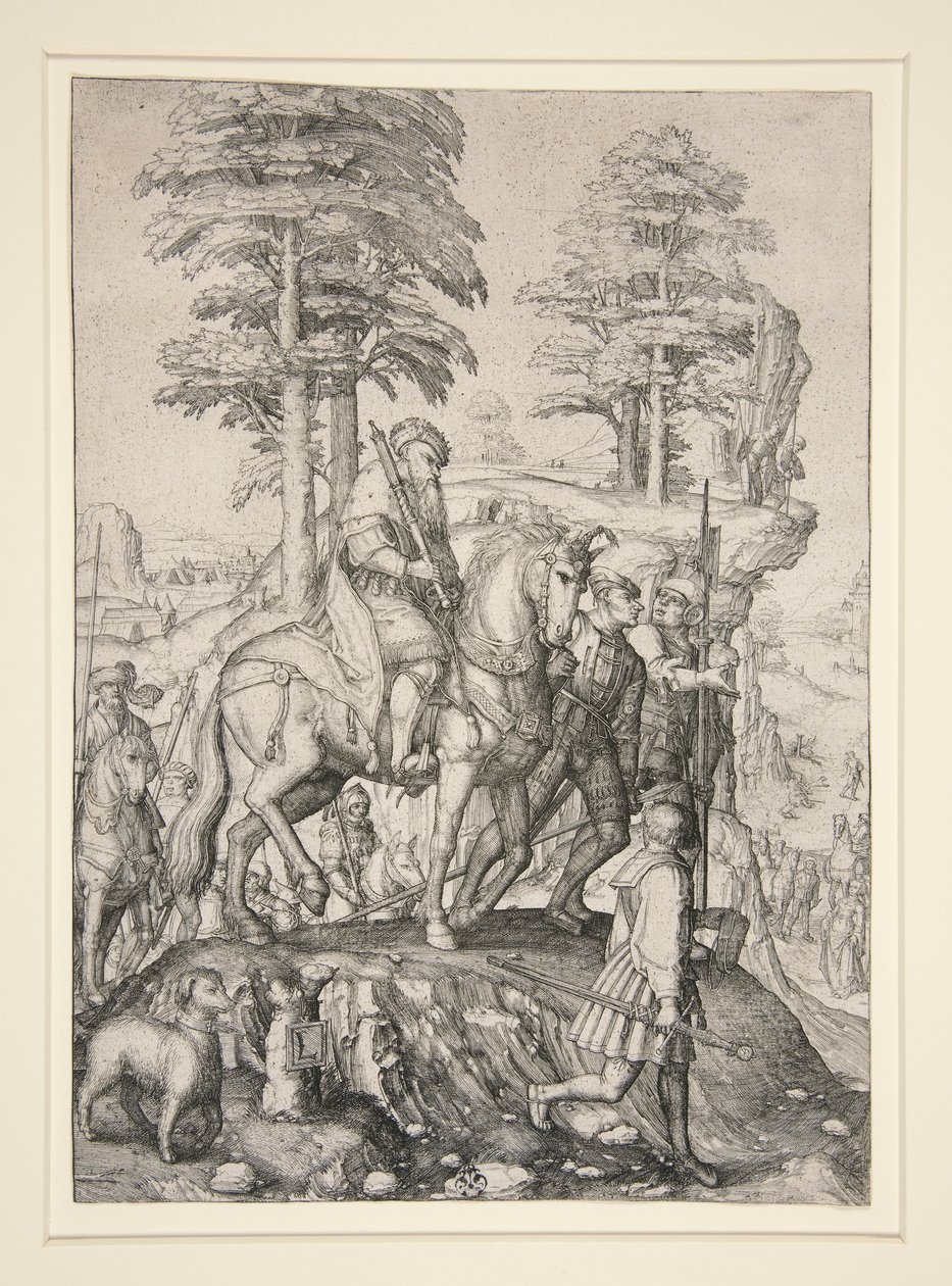Abigail før David av Lucas van Leyden