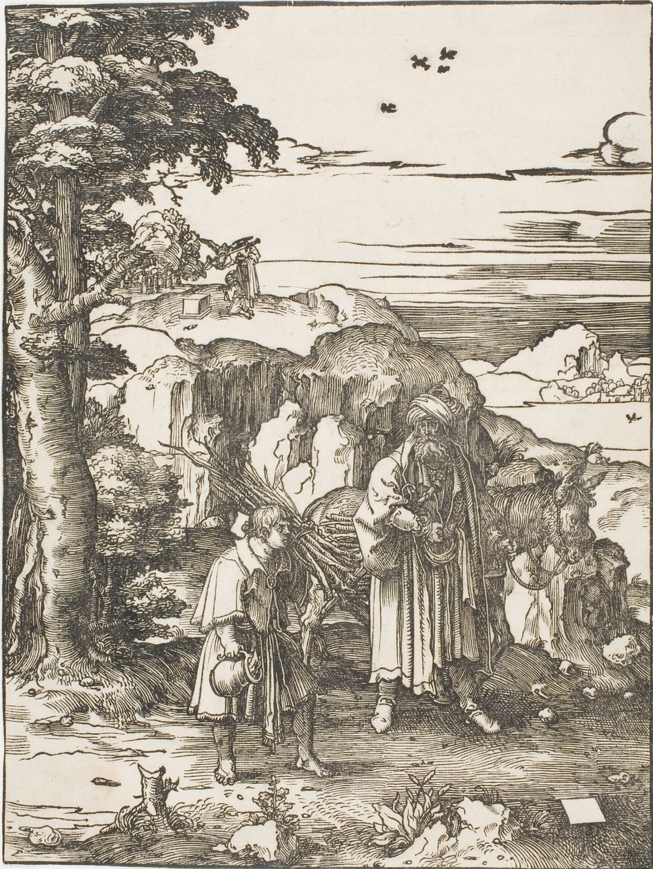 Abraham og Isak av Lucas van Leyden