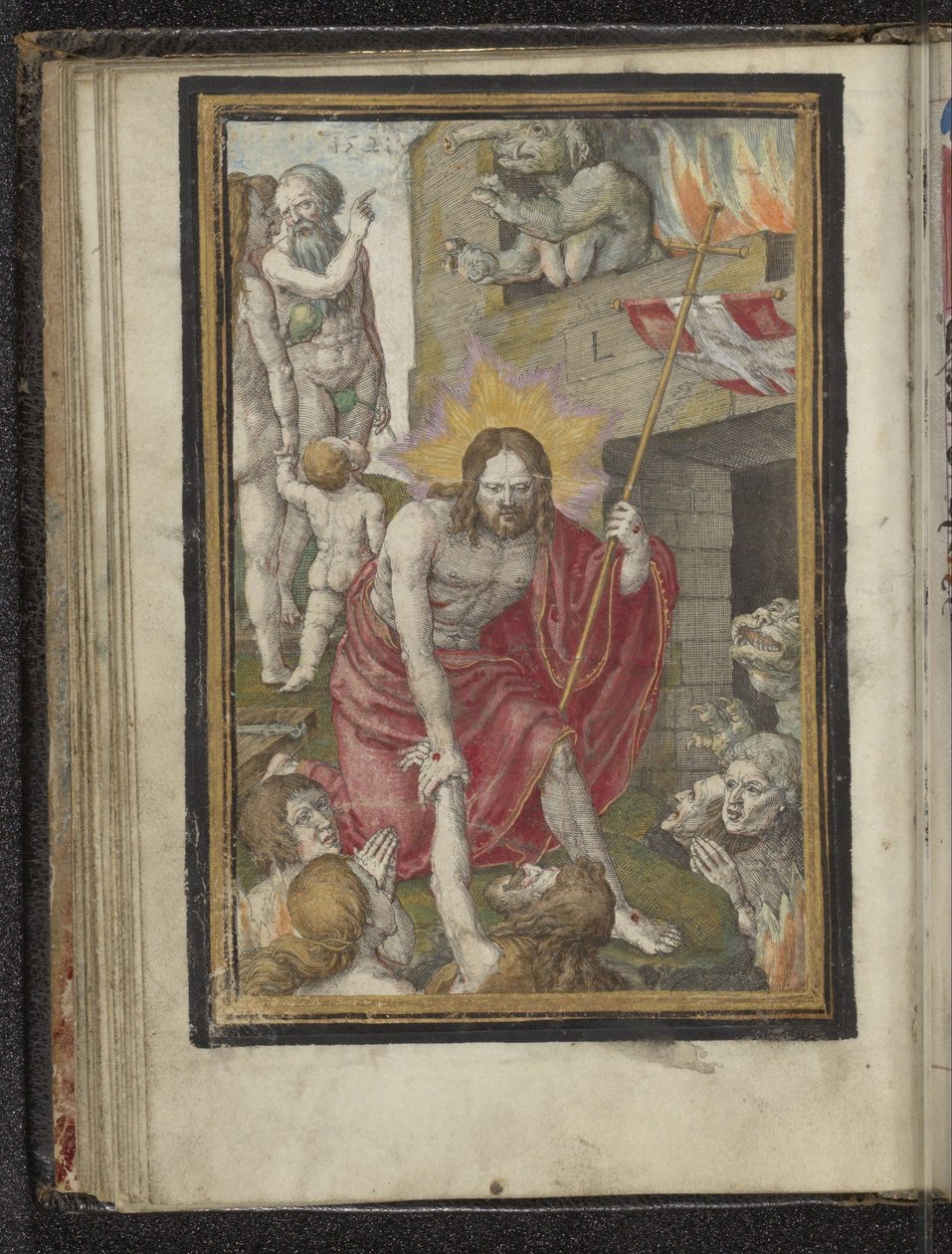 Nedstigning til Limbo Passion of Christ (serietittel) av Lucas van Leyden