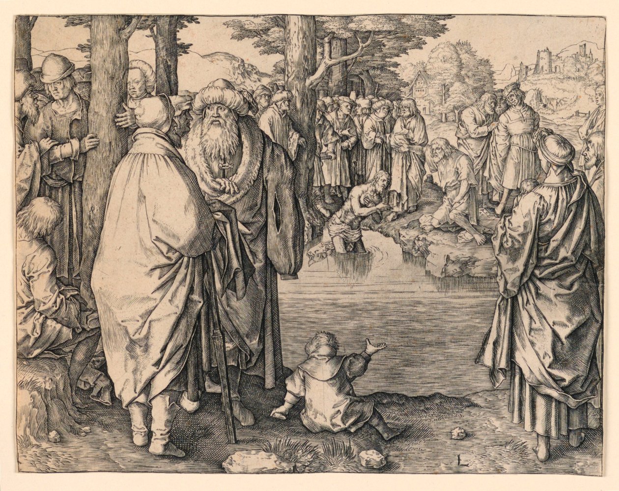 Kristi dåp av Lucas van Leyden