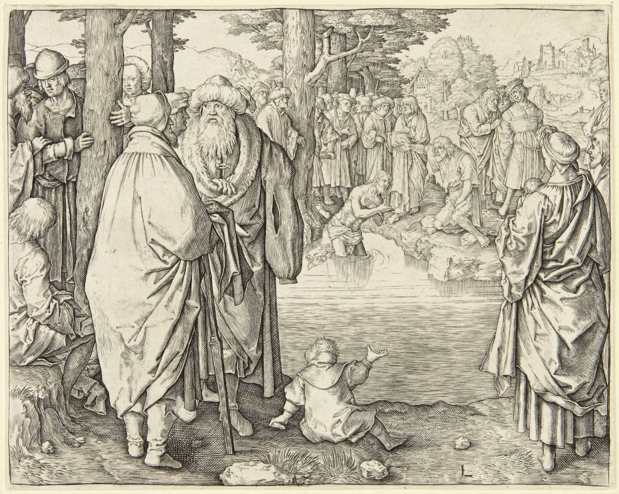 Kristi dåp av Lucas van Leyden