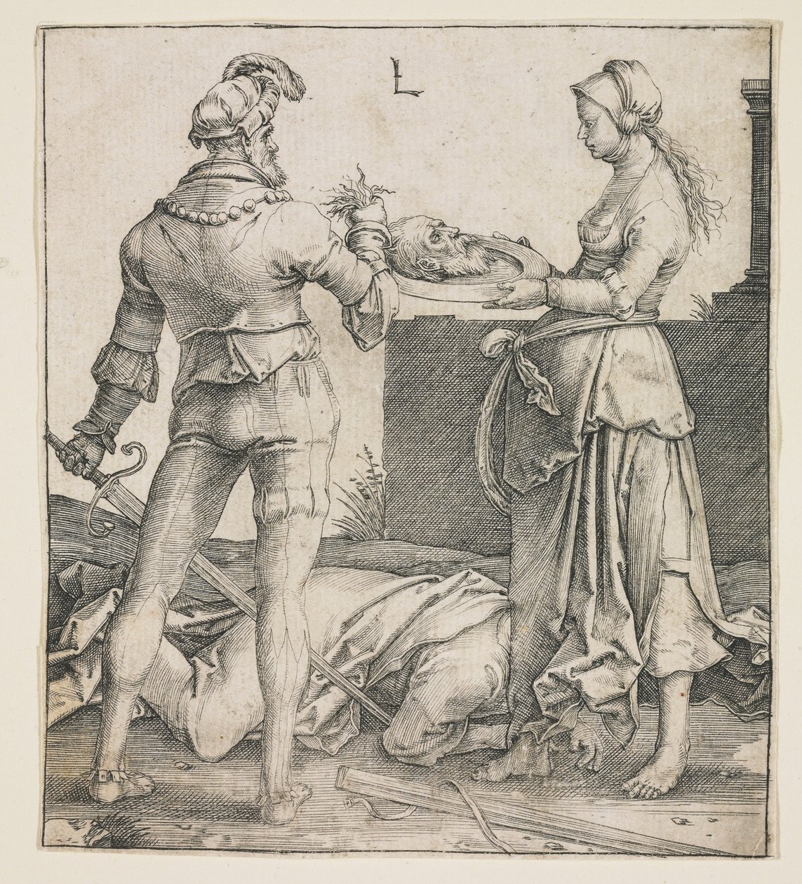 Halshugging av døperen Johannes, 1513 av Lucas van Leyden