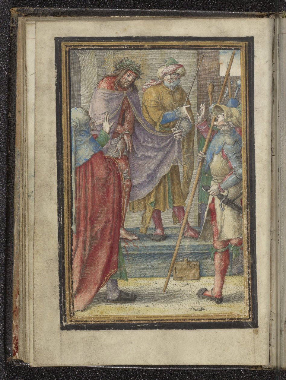 Kristus vist til folket (Ecce Homo) Passion of Christ (serietittel) av Lucas van Leyden