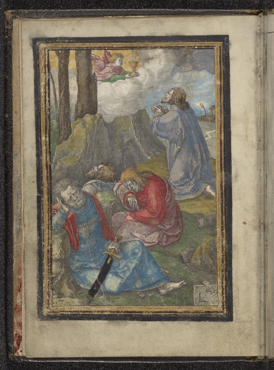 Kristus i hoffet i Getsemane Passion of Christ (serietittel) av Lucas van Leyden