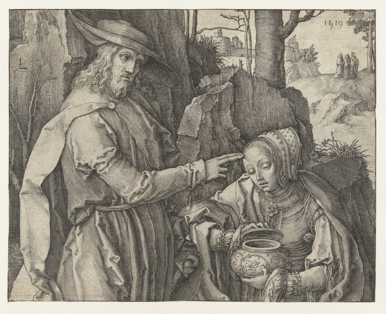 Kristus viser seg for Maria Magdalena av Lucas van Leyden