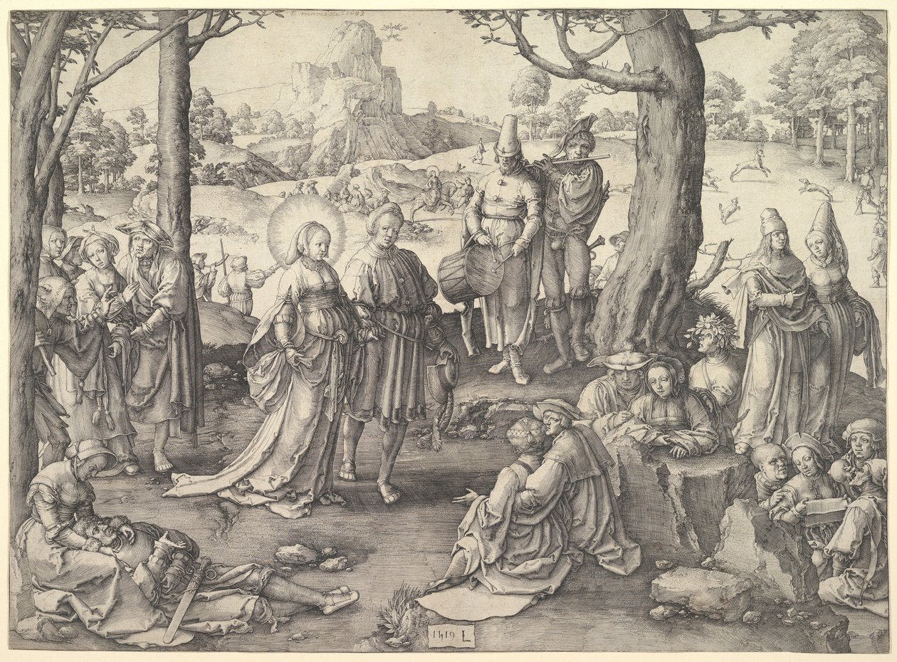 Sankt Maria Magdalenas dans av Lucas van Leyden