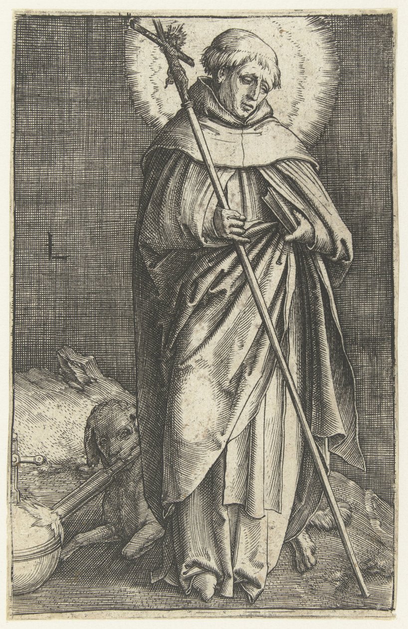 Saint Dominic av Lucas van Leyden