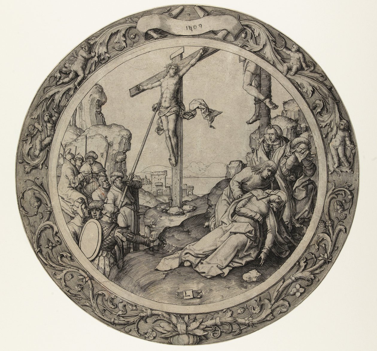 Korsfestelsen The Round Passion (serietittel) av Lucas van Leyden
