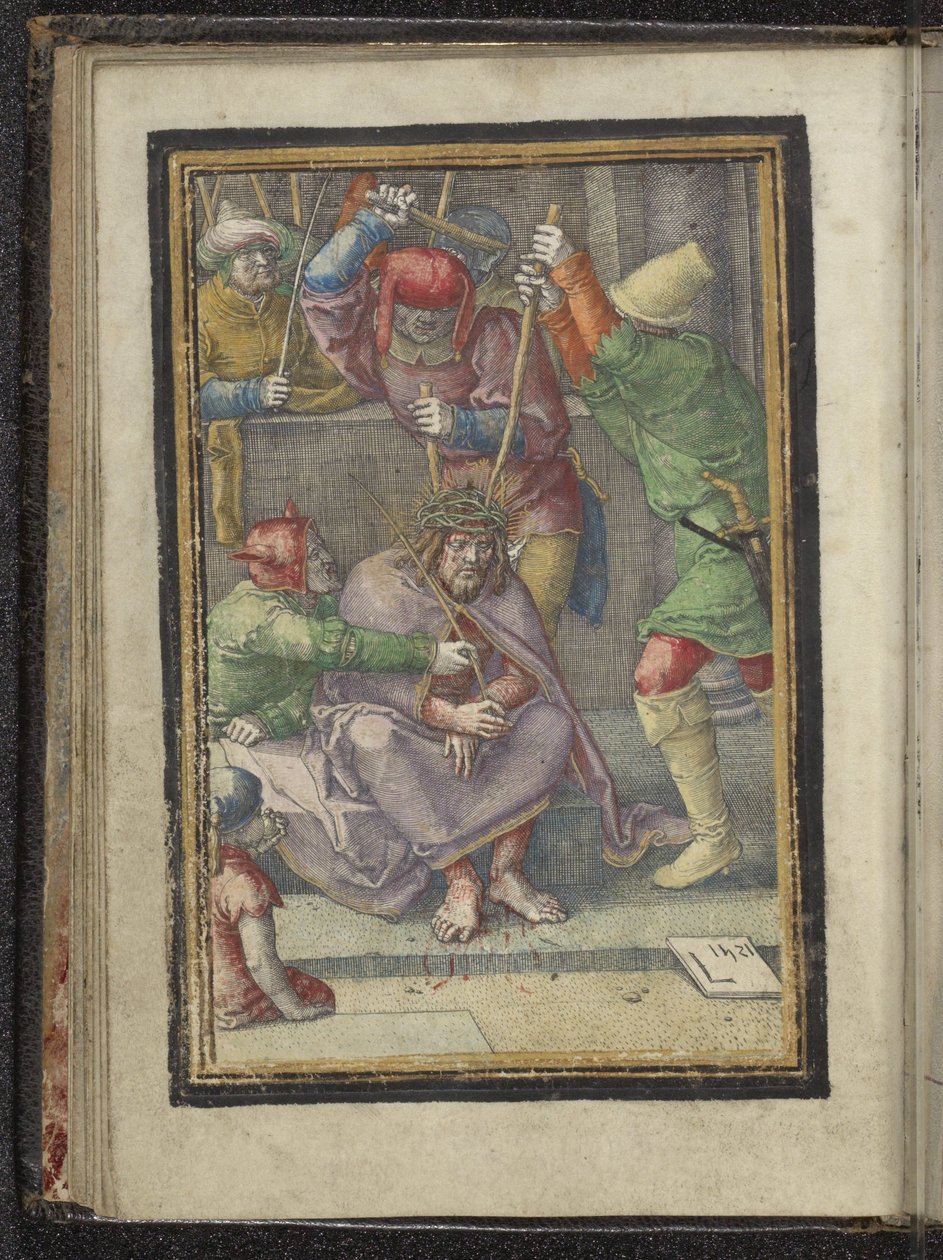kroning av torner Passion of Christ (serietittel) av Lucas van Leyden