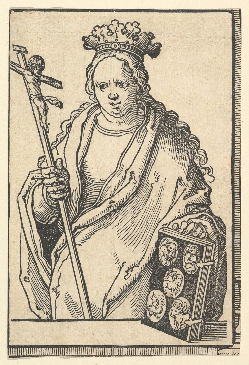 Ecclesia Christi Faith, fra serien Sibyller, ca. 1530. av Lucas van Leyden
