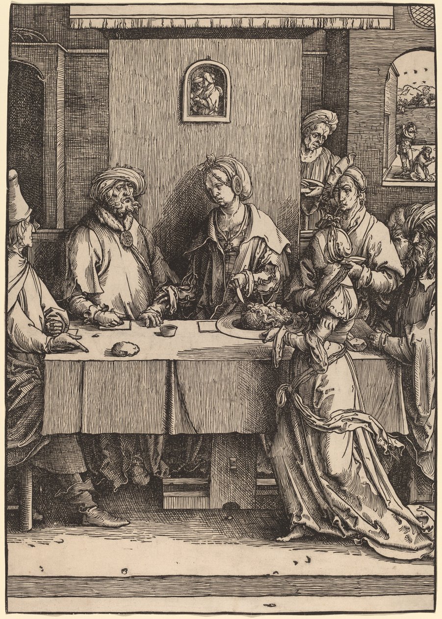 Herodes og Herodias av Lucas van Leyden