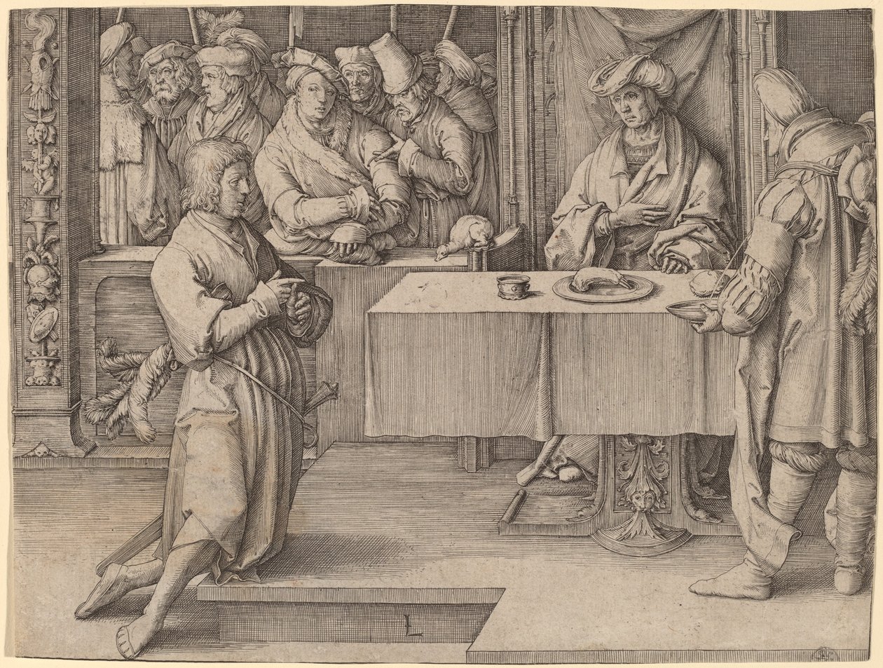 Joseph tolker Faraos drømmer av Lucas van Leyden