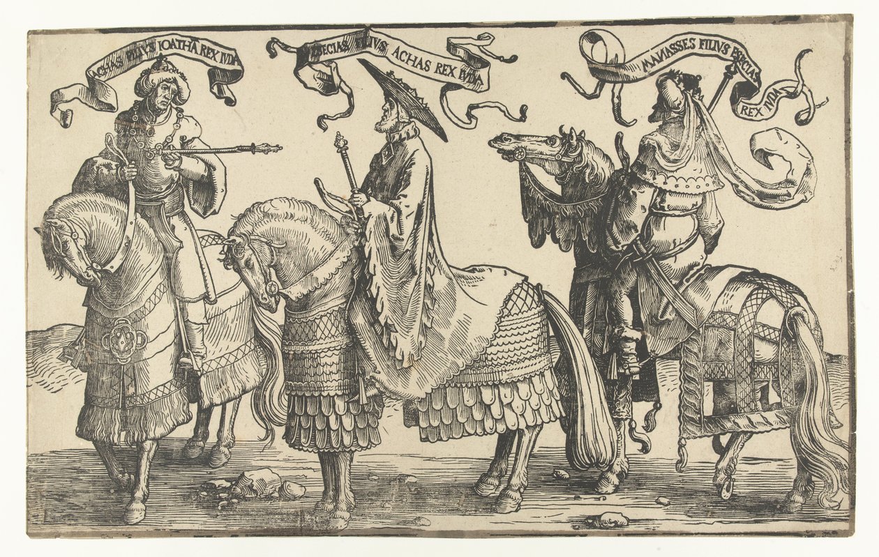 Kongene Akas, Hiskia og Manasse De tolv kongene av Israel (serietittel) av Lucas van Leyden